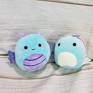 Squishmallows Mini Mystery Heather Dragonfly Freya Snail 4 Inch Bundle 2021